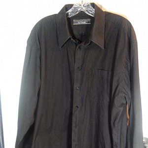 Button Down Black Work Shirt